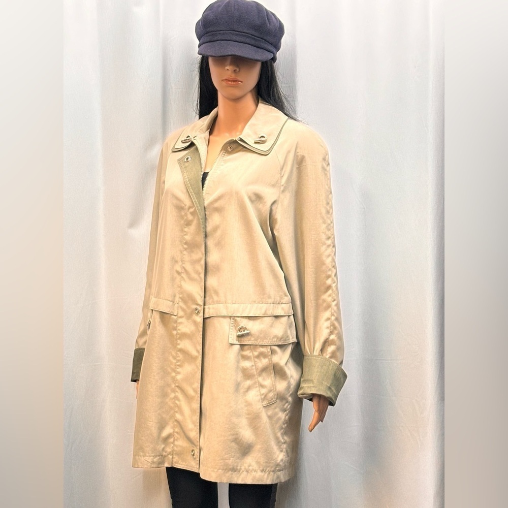 Luba Paris sage green trench coat